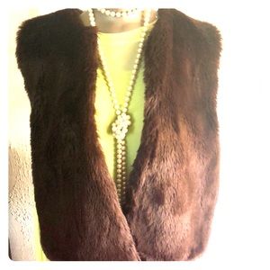 Faux fur vest